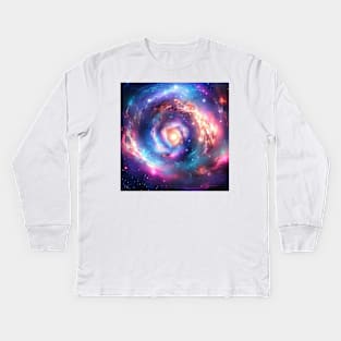 Iridescent Spiral Kids Long Sleeve T-Shirt